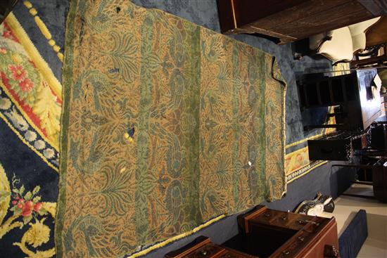 A William Morris Peacock & Dragon hanging tapestry, designed 1878 8ft x 5ft 4in. , some tears